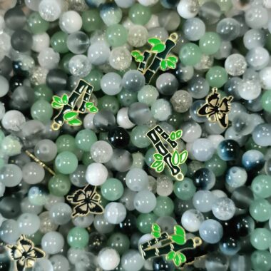 【A093】Jade Path -High Quality Glass Beads