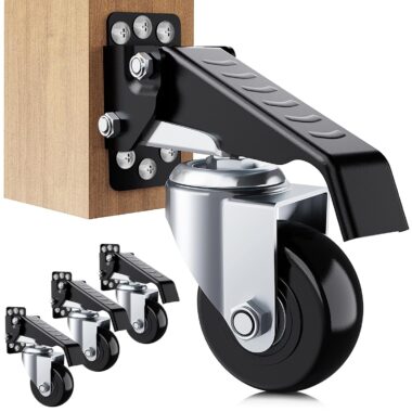 SPACEAIM Workbench Casters kit Quick Release 2 Mounting Options 4P